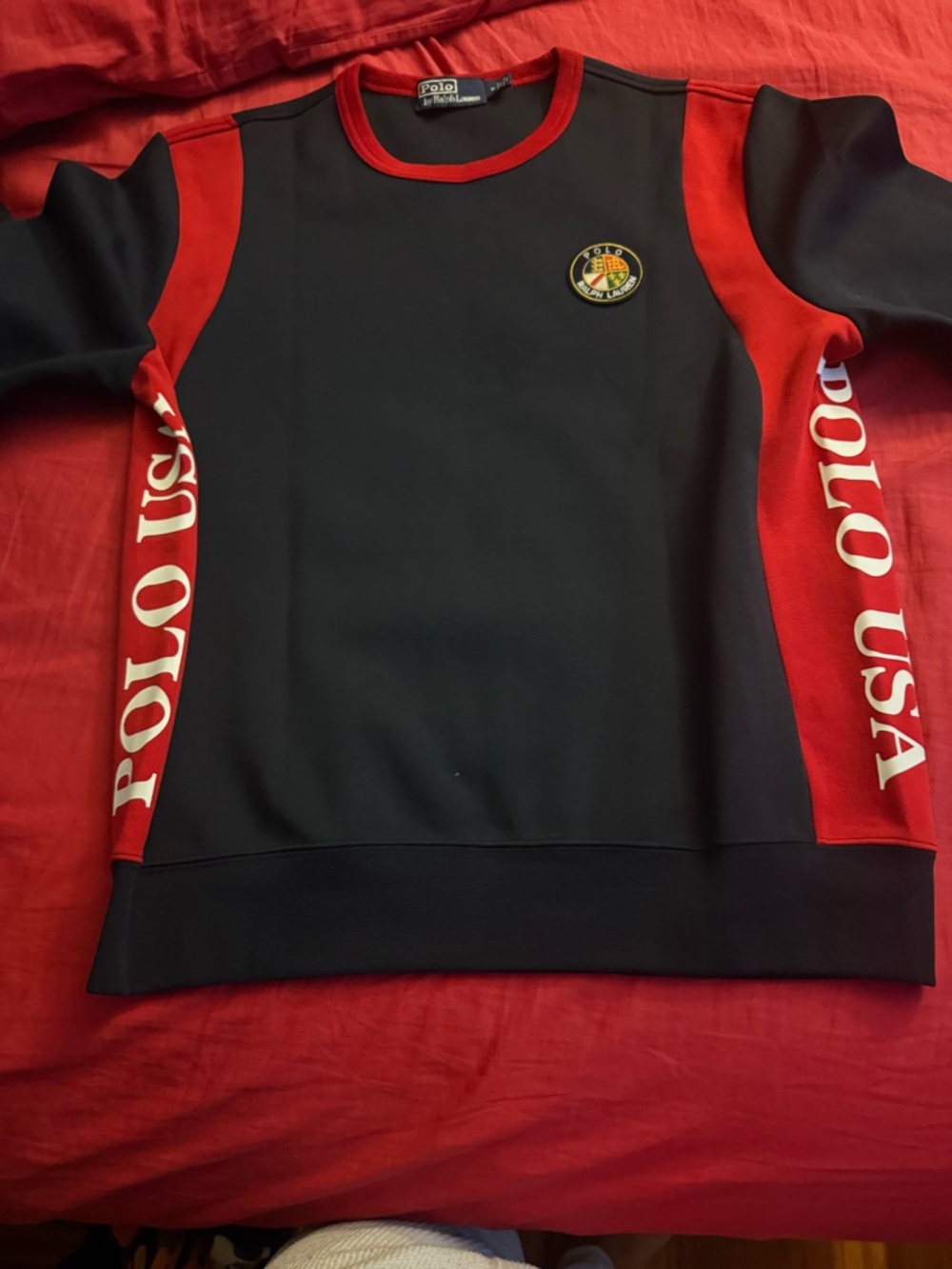 Polo by Ralph Lauren Men's Crewneck polo usa cookie ski ⛷️ sweatshirt
